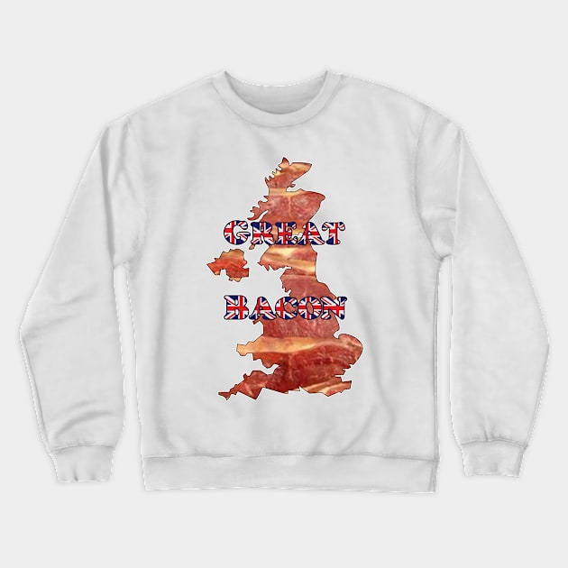 Great Bacon Crewneck Sweatshirt by Justwillow